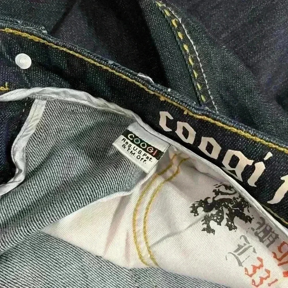 Y2K Coogi Rhinestone Angel Wings Jeans - Picture 7 of 8